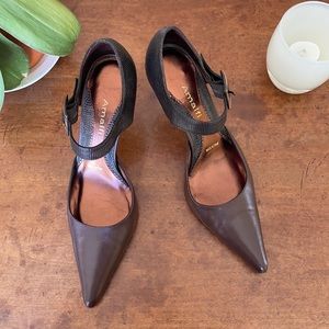 Amalfi Brown Pointed Heels